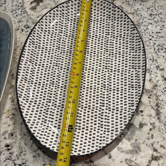 Cost Plus World Market Cream Oval Plates - Picture 5 of 6